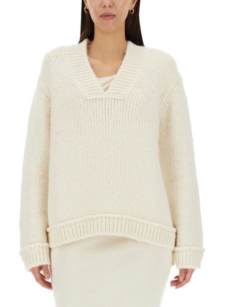 TOM FORD Elegant V-Neck Wool Blend Sweater