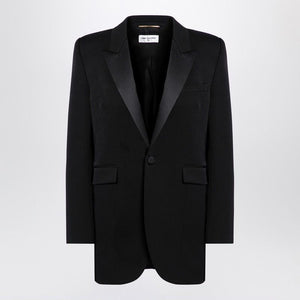 SAINT LAURENT Elegant Wool Single-Breasted Jacket