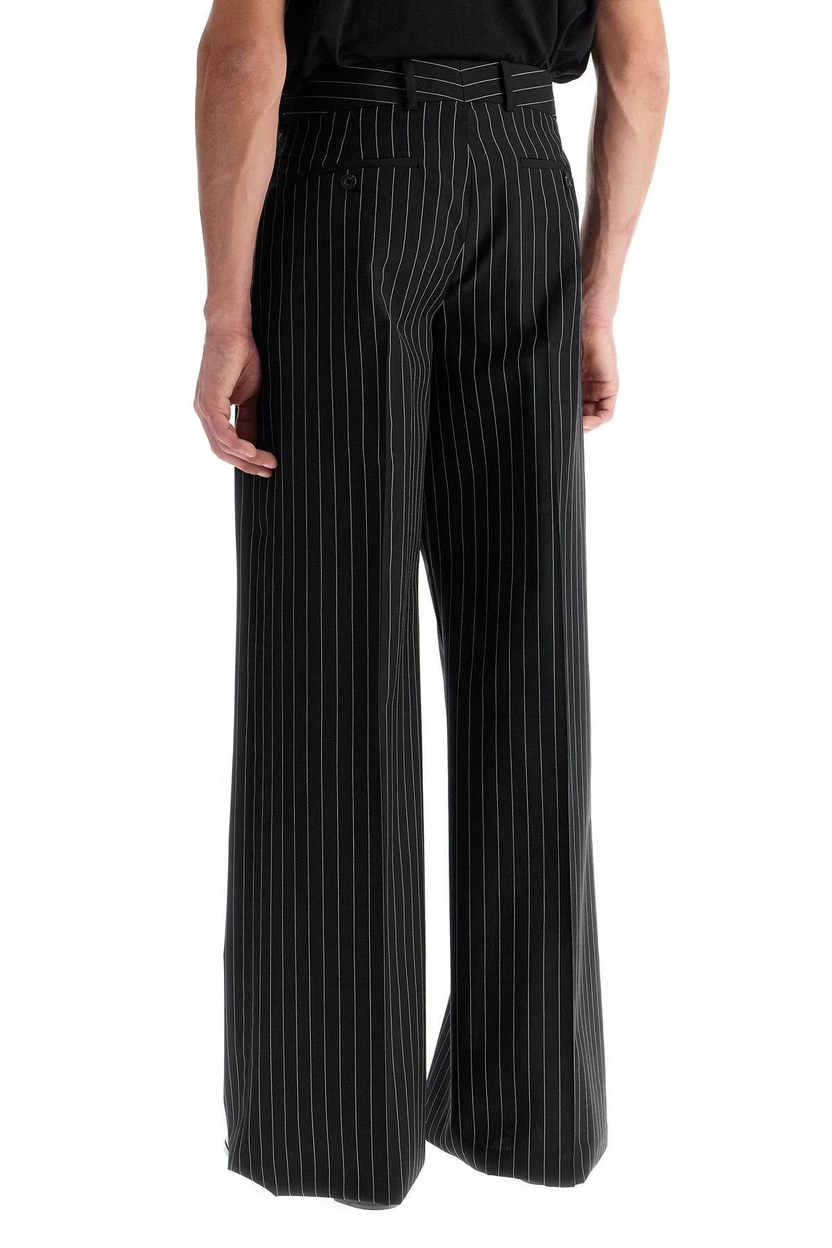 ALEXANDER MCQUEEN LOW-WAISTED PINSTRIPE