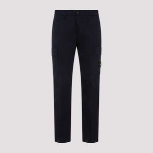 STONE ISLAND Men's Cotton Cargo Trousers in Blue for SS24