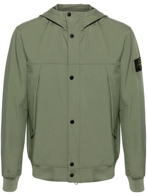 STONE ISLAND Compass Motif Jacket for Men - Green