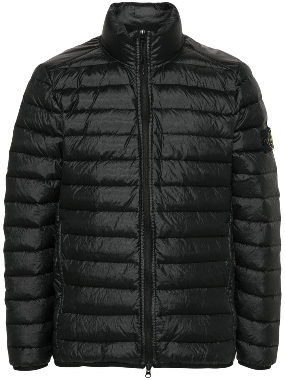 STONE ISLAND Black Lightweight Puffer Jacket for Men - SS24 Collection