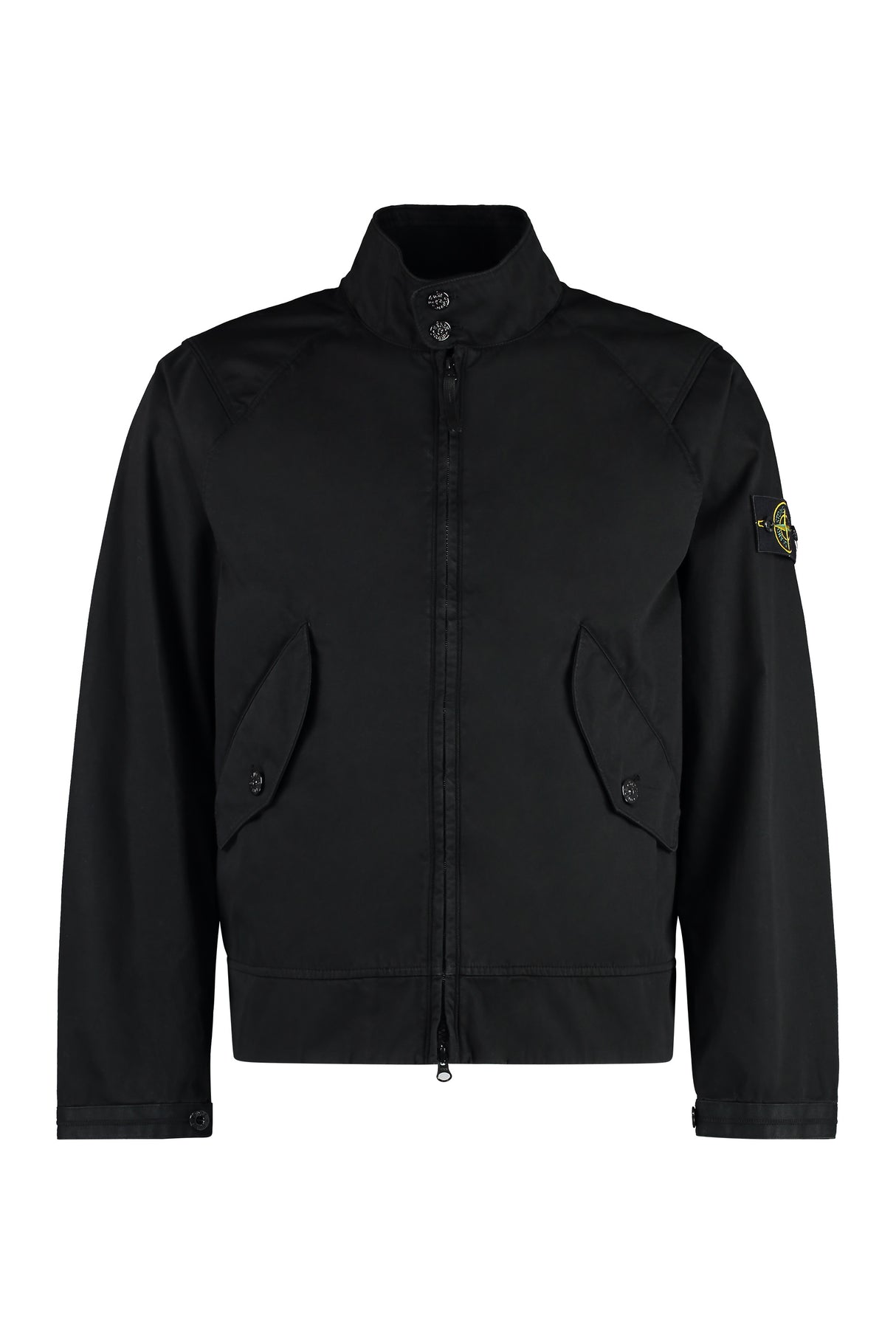 STONE ISLAND Organic Cotton Zippered Jacket