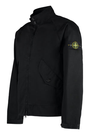 STONE ISLAND Organic Cotton Zippered Jacket