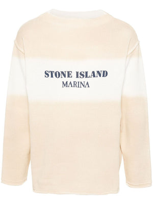 STONE ISLAND Men's Naturbeige Knit Sweater for SS24 Season