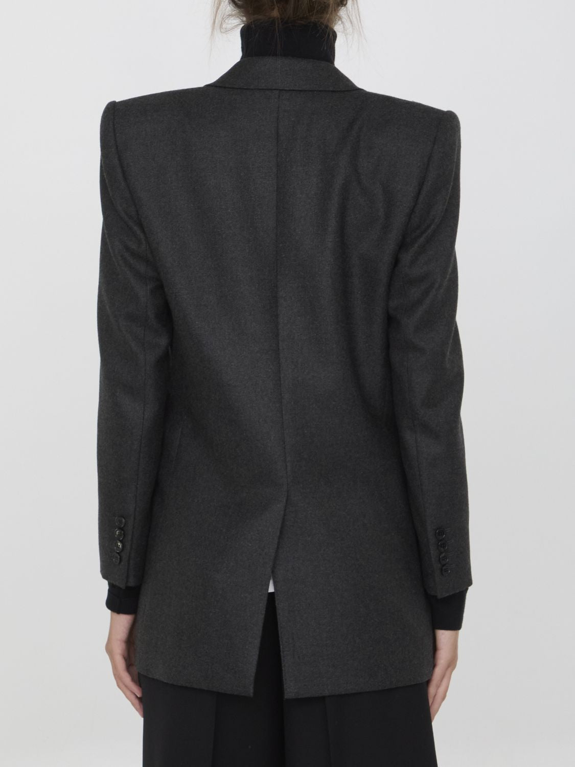 SAINT LAURENT Elegant Cashmere Jacket for Women - Regular Fit