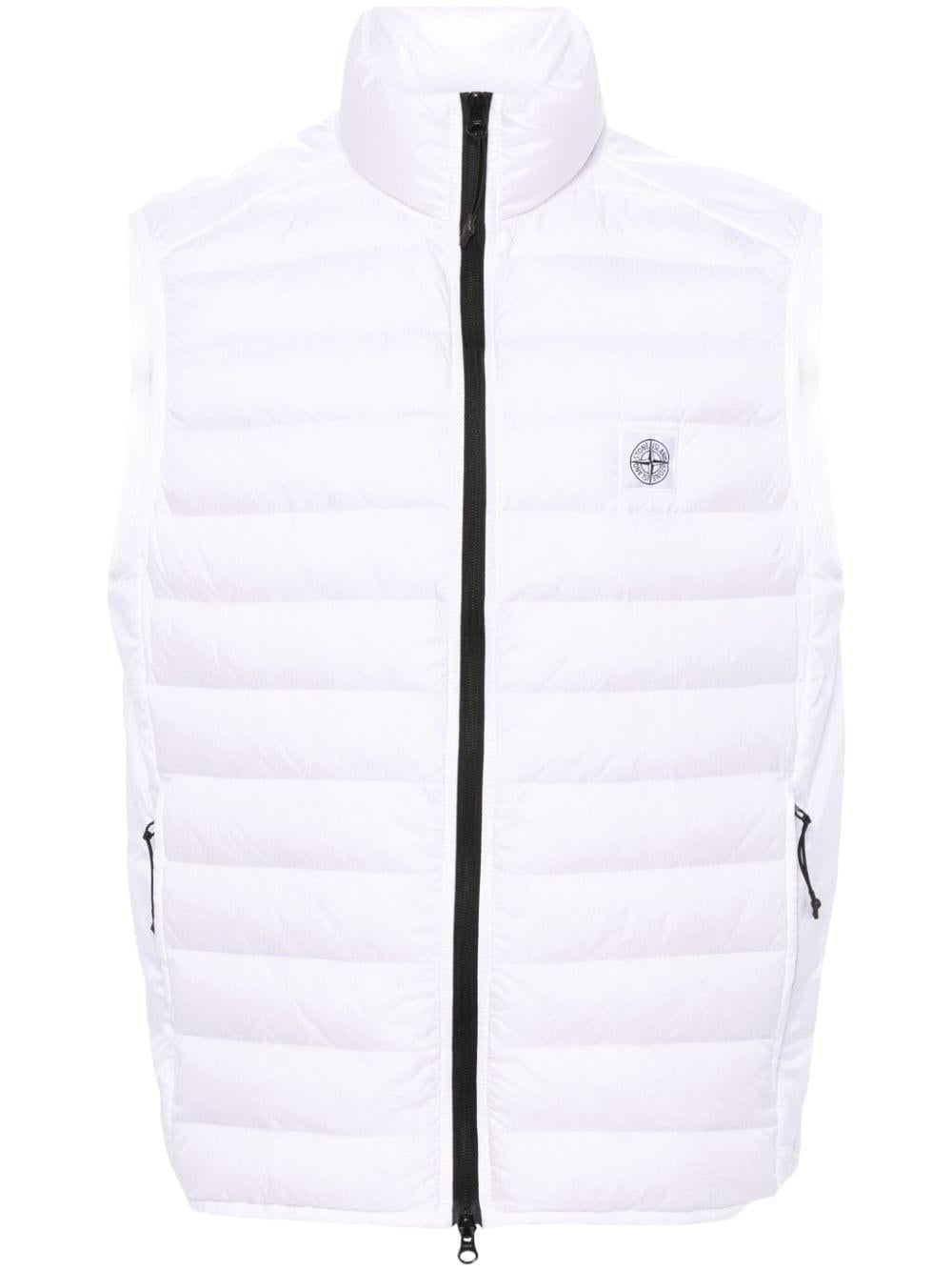 STONE ISLAND Lightweight Puffer Vest for Men in White