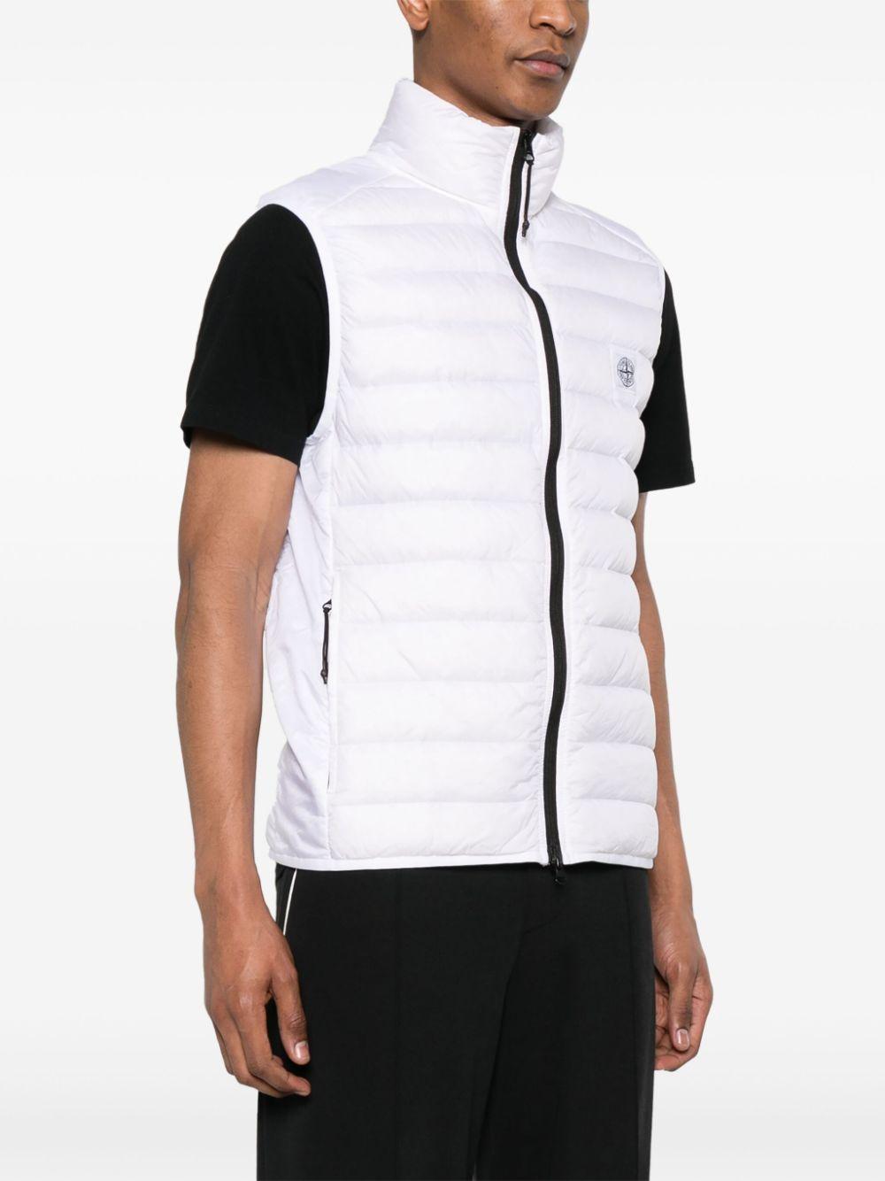 STONE ISLAND Lightweight Puffer Vest for Men in White