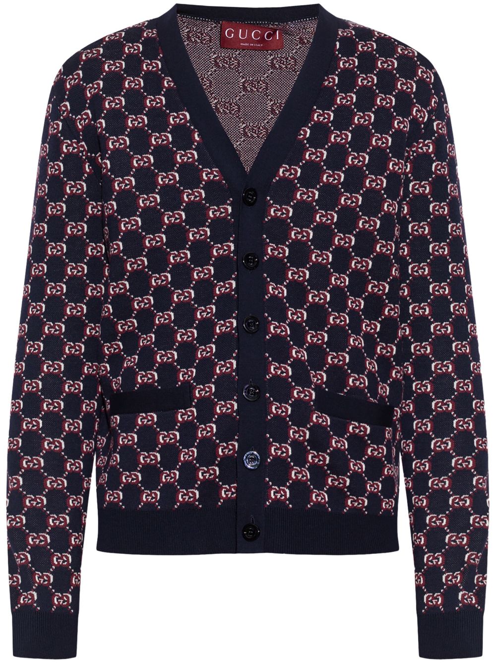 GUCCI Shadow Monogram Wool Cardigan for Men