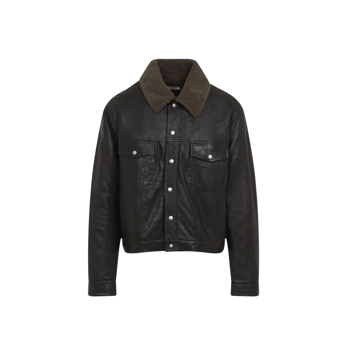 SAINT LAURENT Lamb Leather Motorcycle Jacket for Men - FW24 Collection