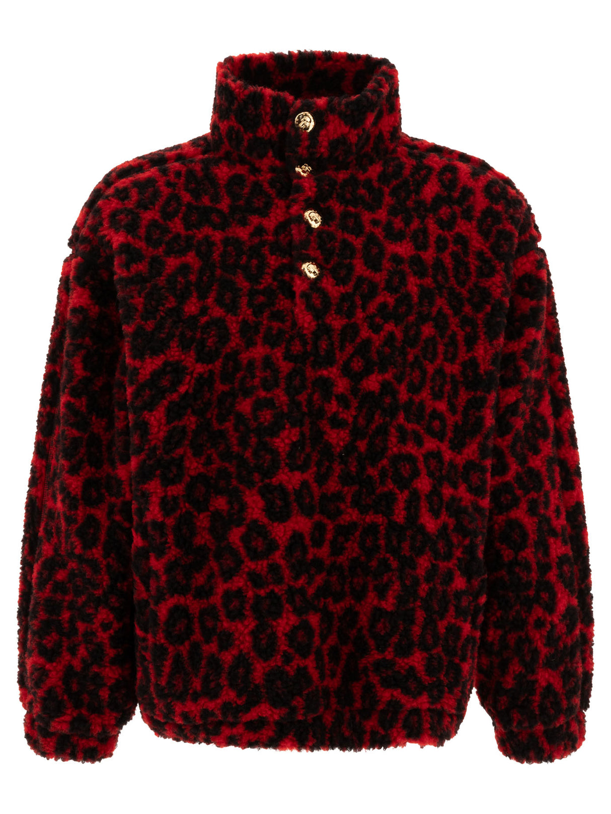 ALEXANDER MCQUEEN Leopard Print Fleece Jacket for Men