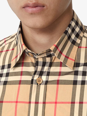 BURBERRY Men's Beige 24SS Long Top for a Stylish and Casual Look