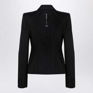 ALEXANDER MCQUEEN Chic Black Single-Breasted Wool Jacket for Women