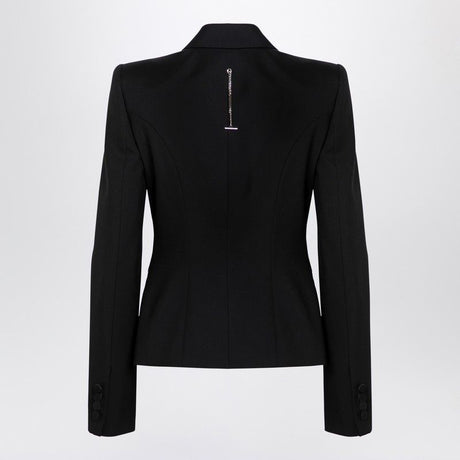 ALEXANDER MCQUEEN Chic Black Single-Breasted Wool Jacket for Women