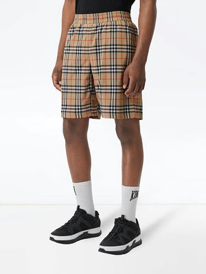 BURBERRY Classic Checkered Mini Shorts