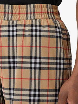 BURBERRY Classic Checkered Mini Shorts