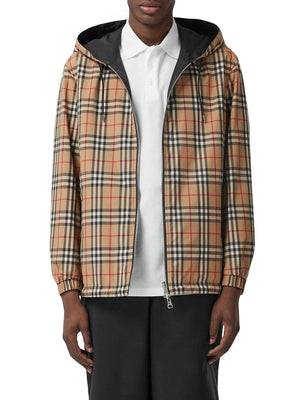 BURBERRY Switch Up Your Style with this Reversible Hoodie Jacket