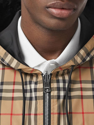 BURBERRY Switch Up Your Style with this Reversible Hoodie Jacket