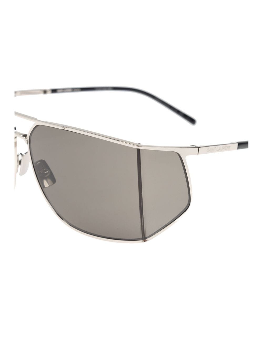 SAINT LAURENT Sleek Metal Wraparound Sunglasses for Men