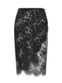 SAINT LAURENT Lace Wrap Pencil Skirt - Regular Fit, Size 38