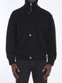 SAINT LAURENT Men's Wool Cardigan Jacket with High Collar