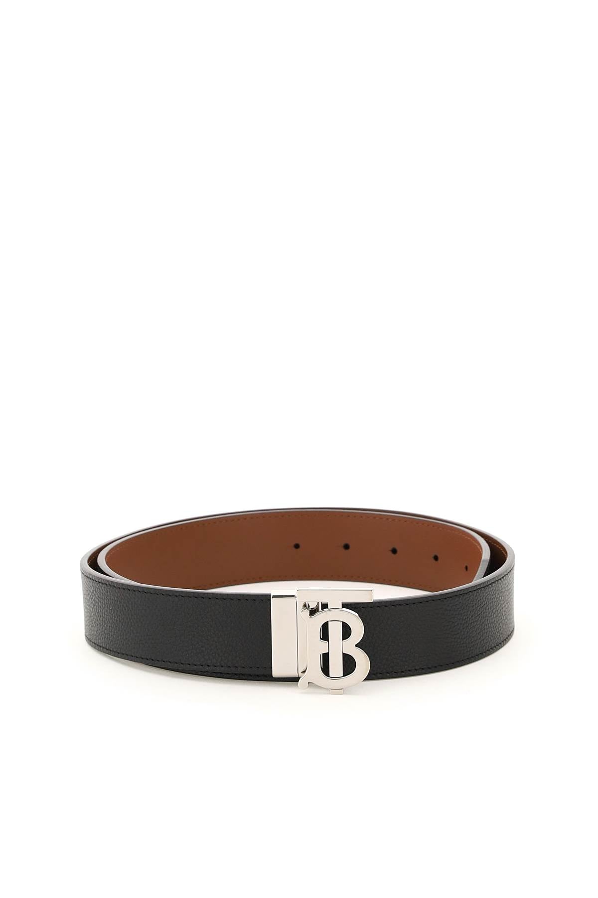 BURBERRY Reversible TB Belt, Size 100