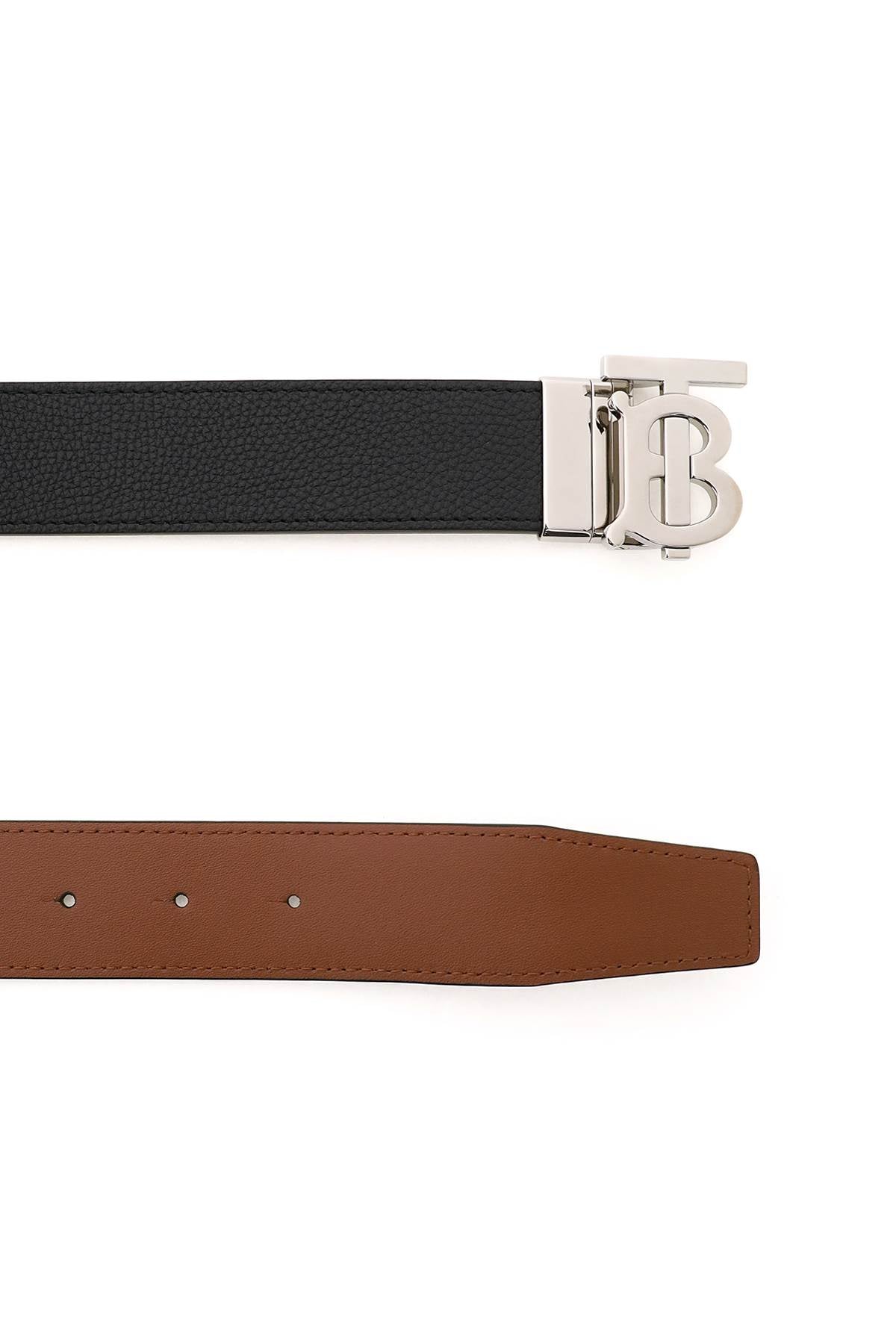 BURBERRY Reversible TB Belt, Size 100