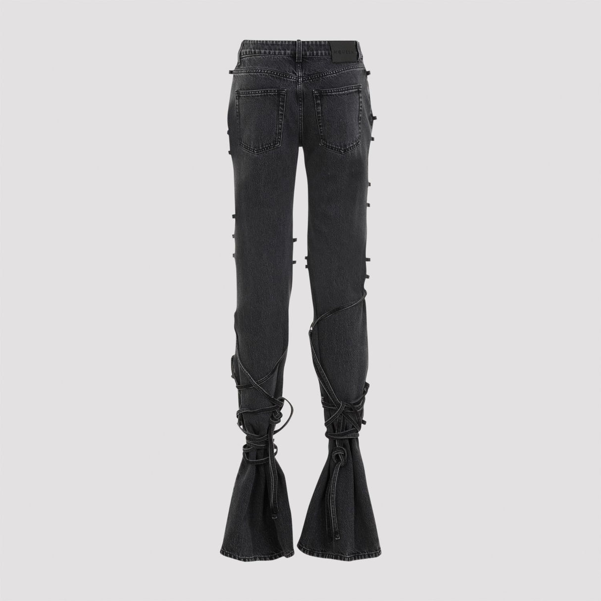 ALEXANDER MCQUEEN Tied High-Waist Jeans for Women