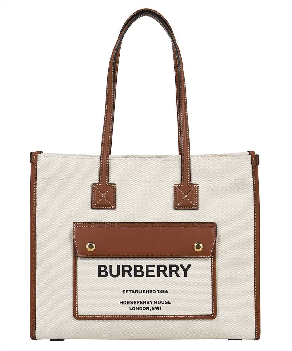 BURBERRY Tan 100% Cotton Tote Handbag for Women | FW24 Collection