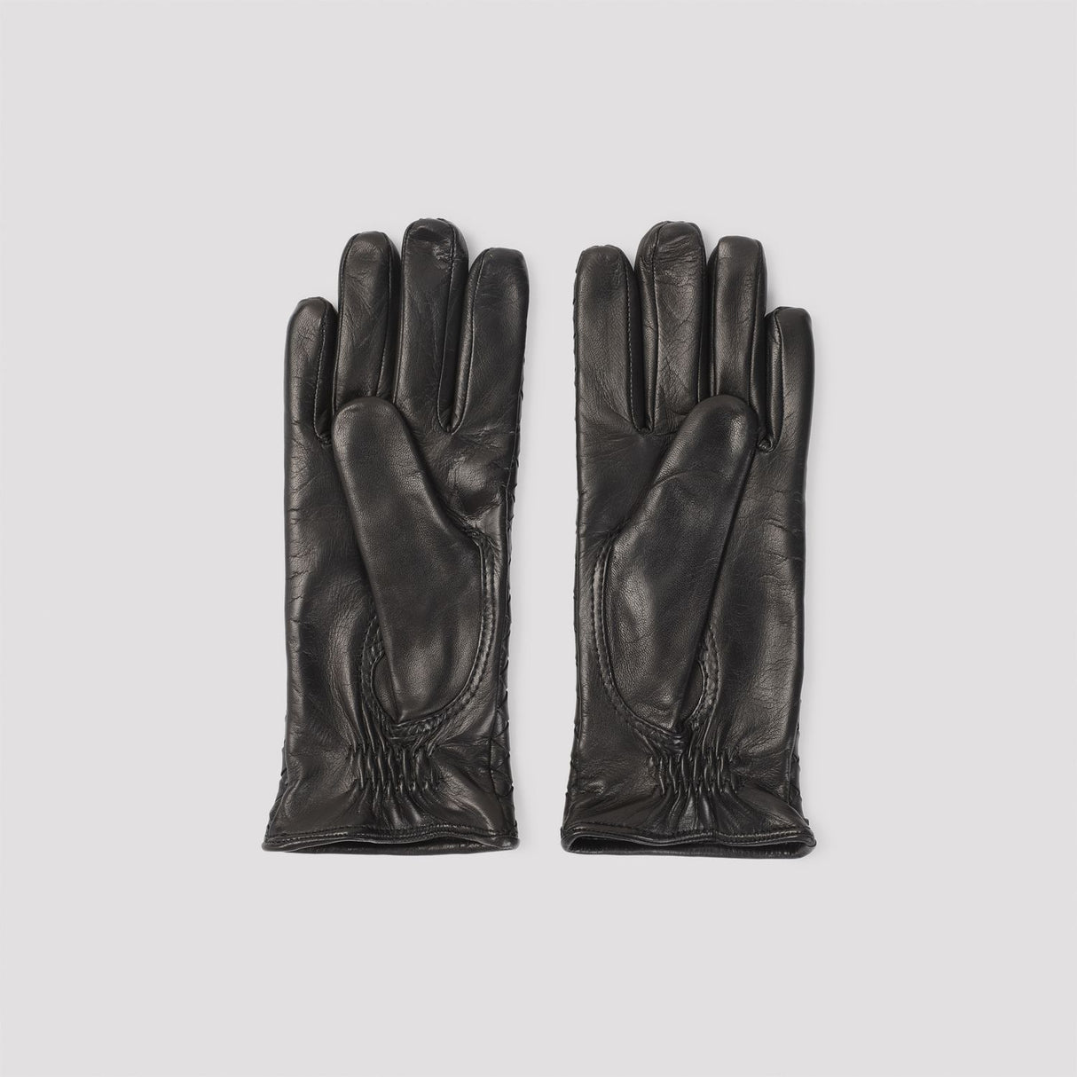 BOTTEGA VENETA Intricately Woven Leather Gloves for Women - Fall/Winter 2024