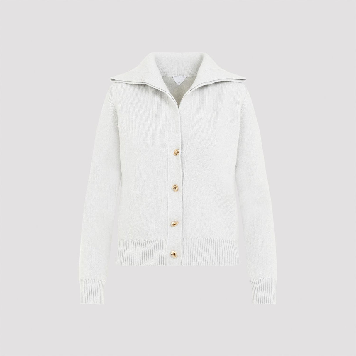 BOTTEGA VENETA Wool Cardigan with Embellished Buttons for Women