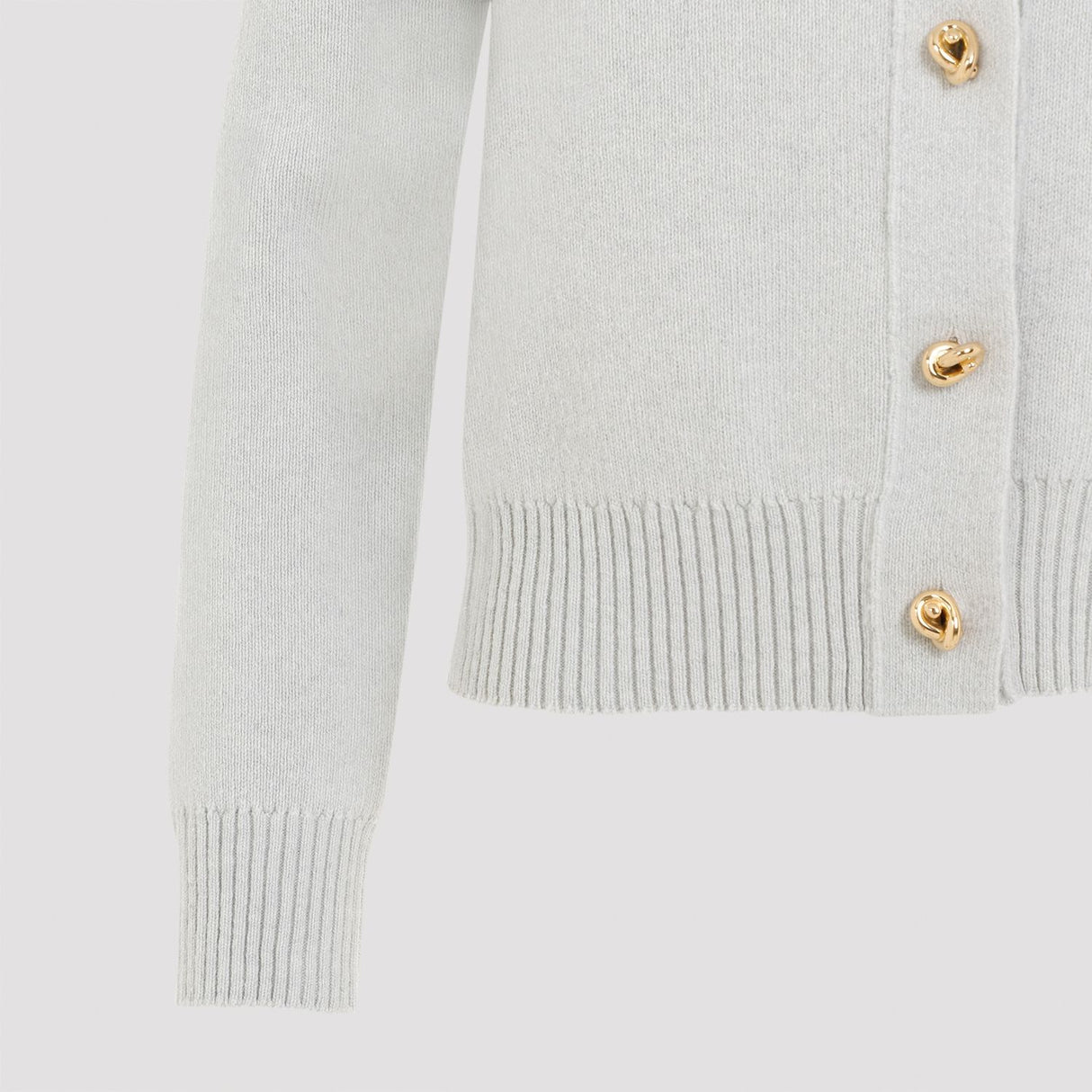 BOTTEGA VENETA Wool Cardigan with Embellished Buttons for Women