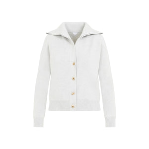 BOTTEGA VENETA Wool Cardigan with Embellished Buttons for Women