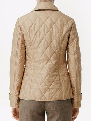 BURBERRY BEIGE QUILTED FERNLEIGH JACKET