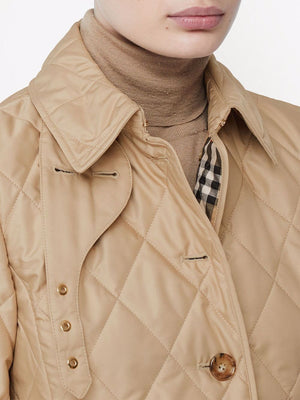 BURBERRY BEIGE QUILTED FERNLEIGH JACKET