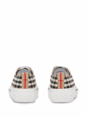 BURBERRY Vintage Check Beige Low Top Trainer for Women