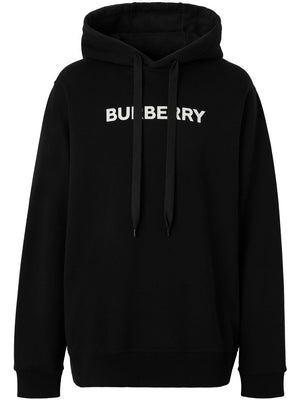 BURBERRY Men's Black Logo Print Sweatshirt