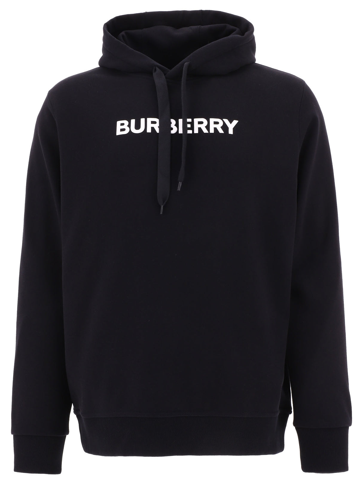 BURBERRY Men's Black Logo Print Sweatshirt