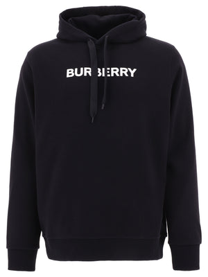 BURBERRY Men's Black Logo Print Sweatshirt