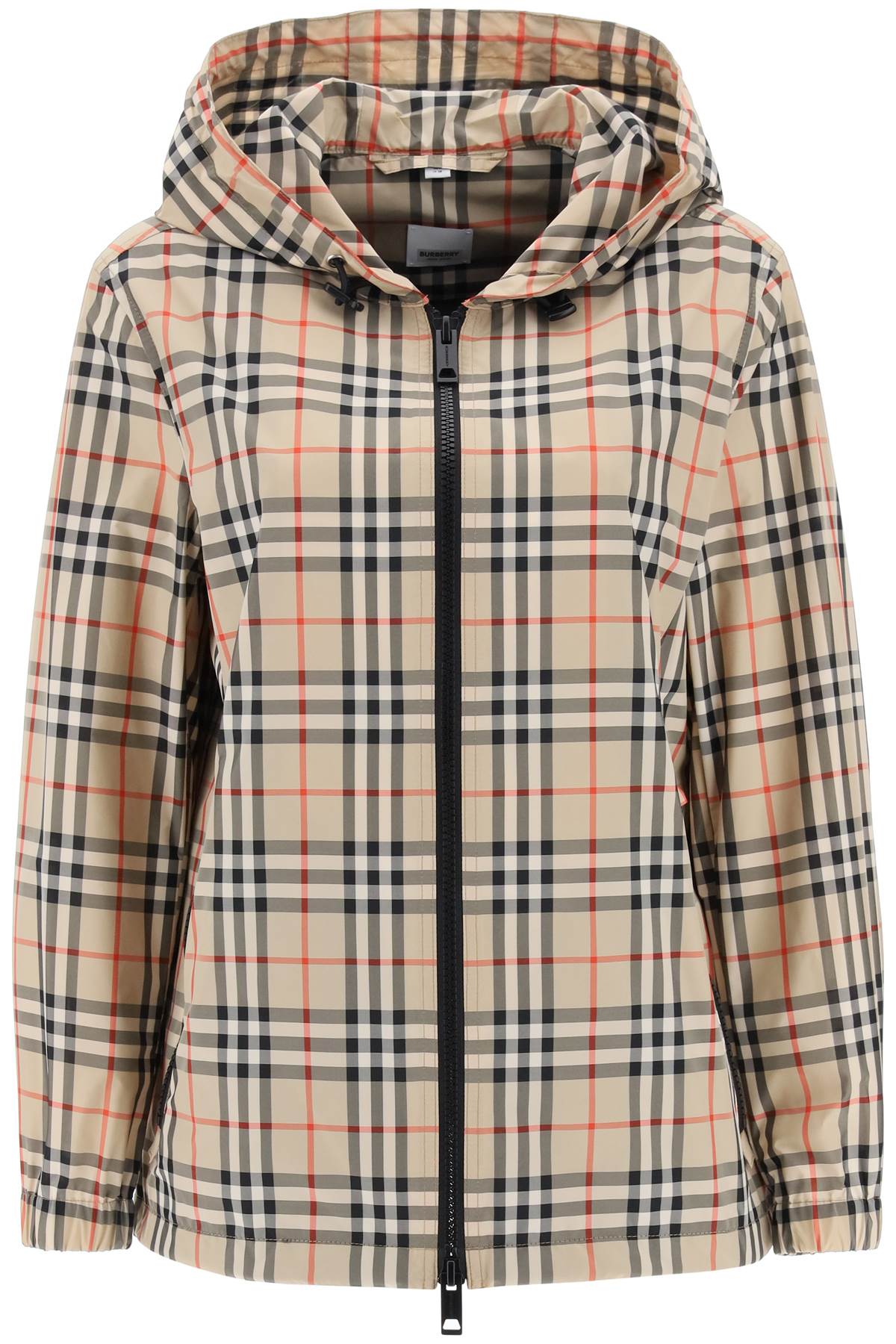 BURBERRY Vintage Check Hooded Jacket for Women - Brown