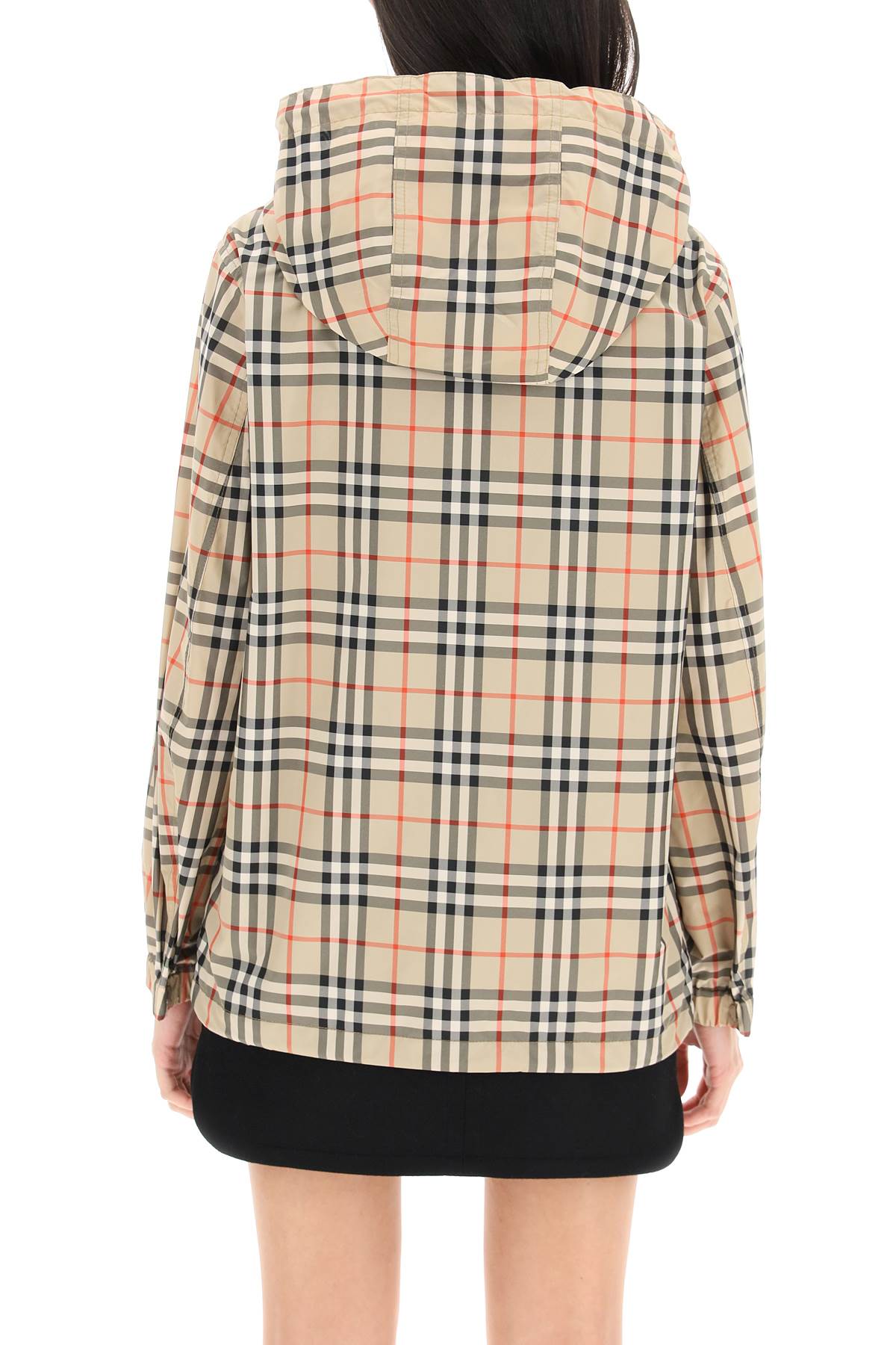 BURBERRY Vintage Check Hooded Jacket for Women - Brown