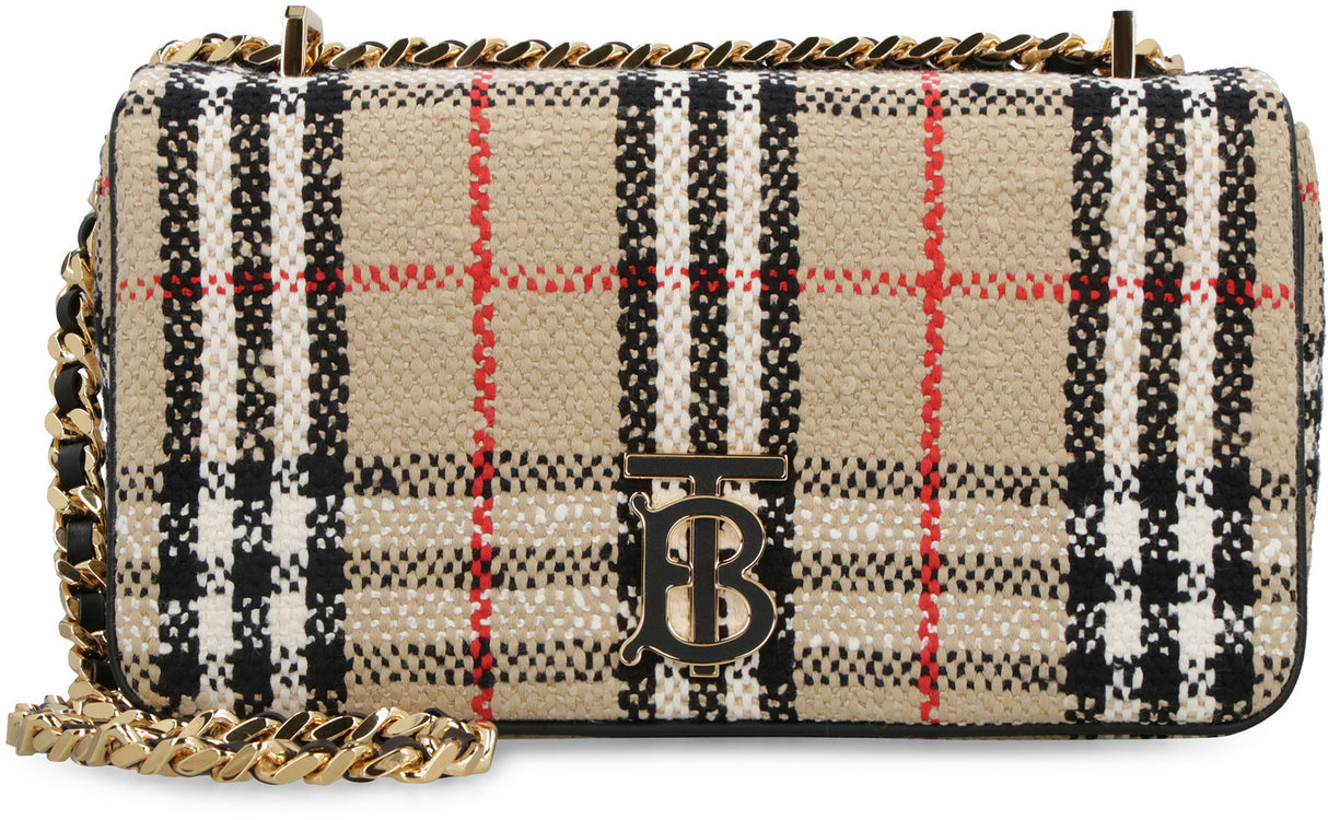 Túi xách đeo vai Beige Check Crossbody Bouclé dành cho phụ nữ