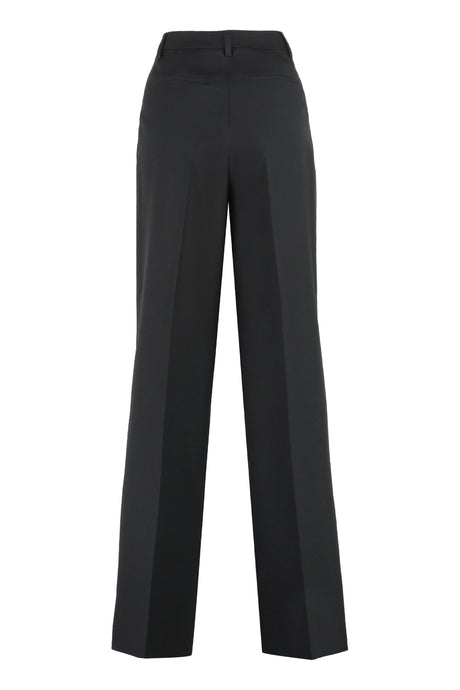 Sophisticated Black Wool Trousers for Women