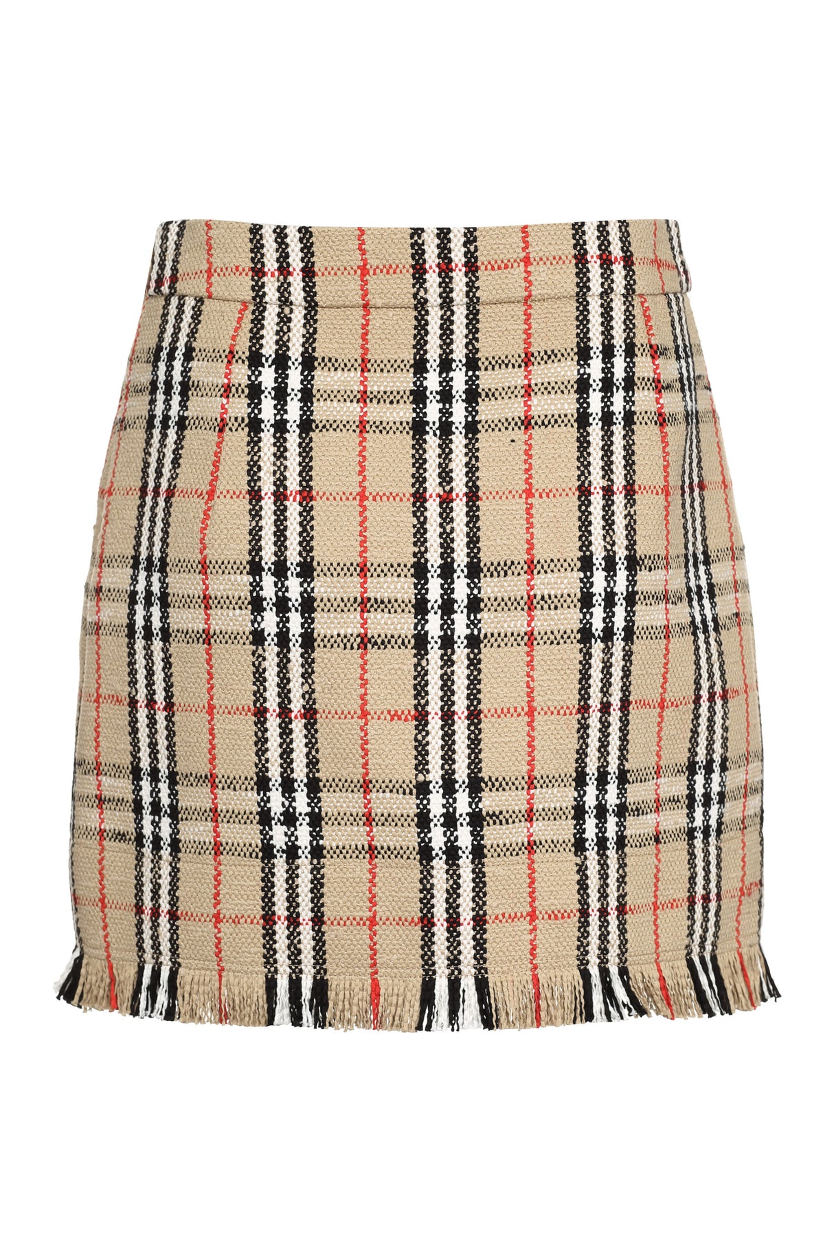 BURBERRY Elegant Bouclé Skirt in Beige for Women