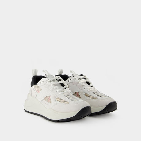 BURBERRY Fashionable Women's Sneakers with Signature Tartan Inserts for SS23 Collection