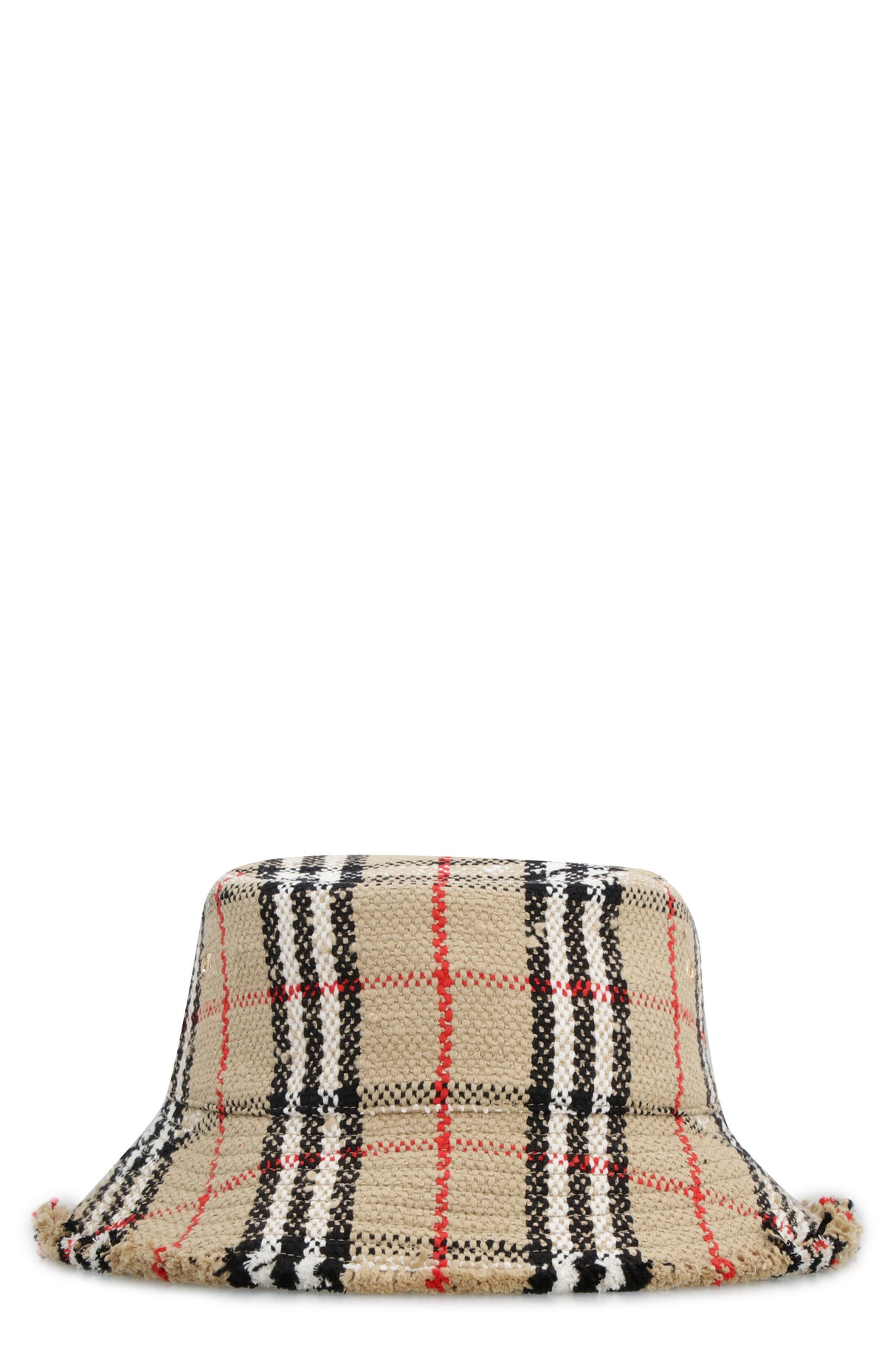 BURBERRY Chic Frayed Bucket Hat