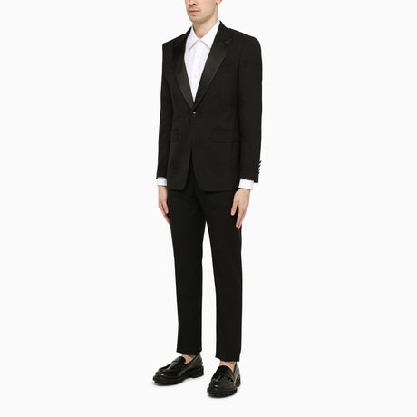 BURBERRY Elegant Black Tuxedo Jacket with Satin Lapels