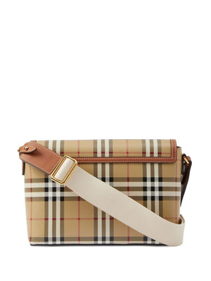 Burberry Brown Check Crossbody Handbag for Women - SS24