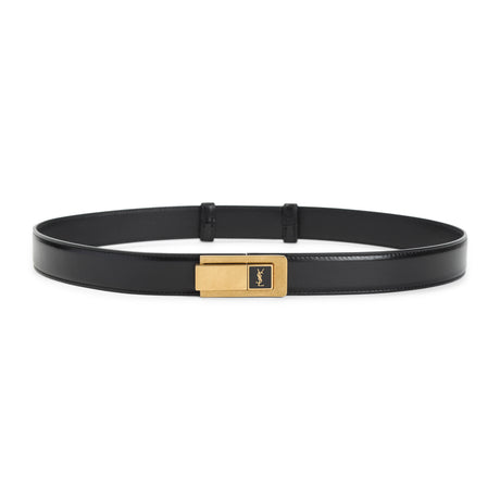 SAINT LAURENT Elegant Leather Belt - 2.5cm Width