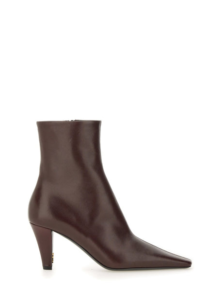 SAINT LAURENT Jill Lambskin Boot for Women